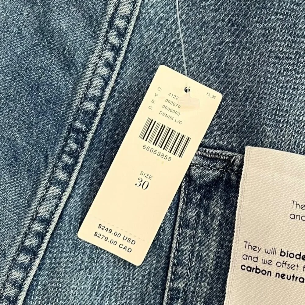 Triarchy x Anthroplogie Ms Onassis High Rise Wide Leg Jeans Size 30 Western Boho - Picture 4 of 12